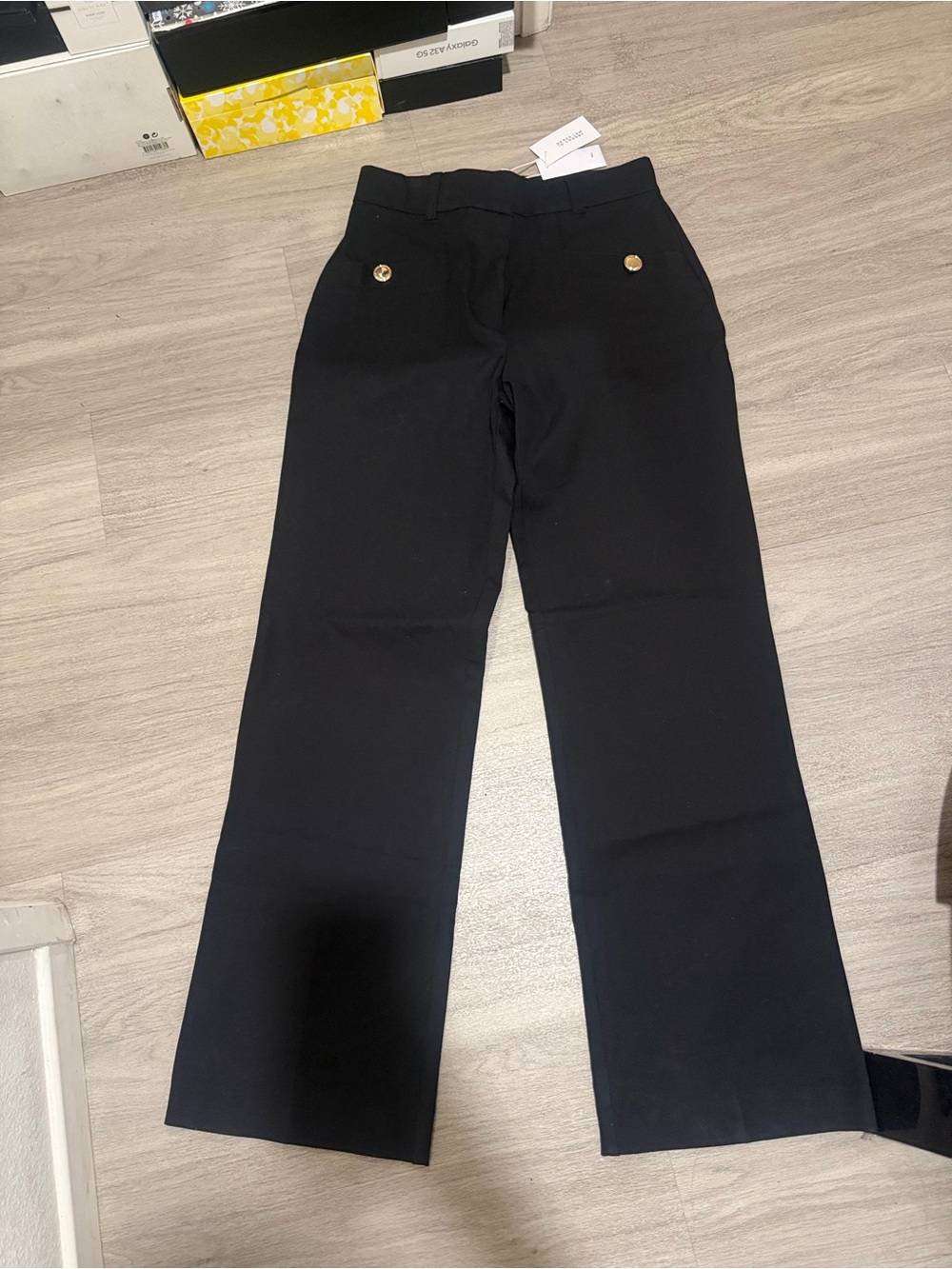 New Derek Lam 10 Crosby Black Pants sz 10